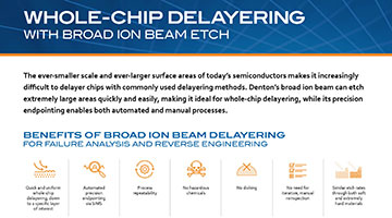 Whole-Chip Delayering with Broad Ion Beam Etch