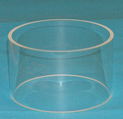 Cylinder, Chamber, Pyrex 6" D x 3.5" High for Desk II